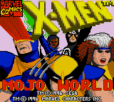 X-Men - Mojo World Title Screen